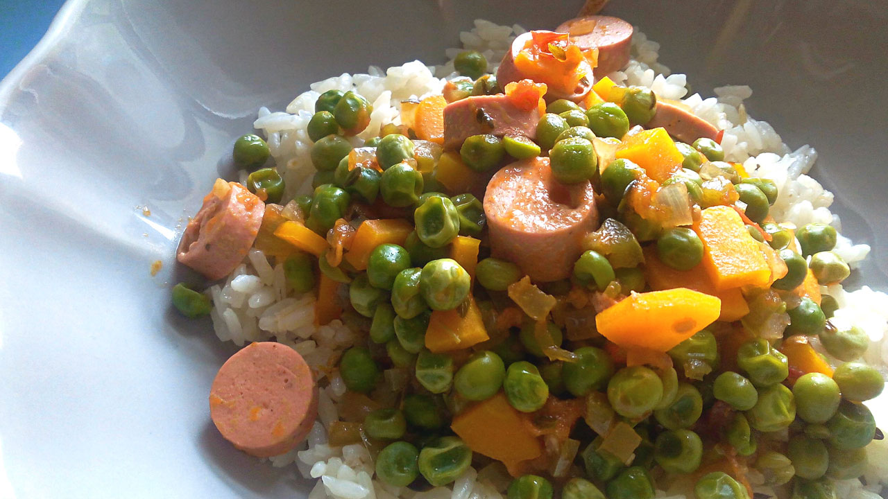 salsichas de soja